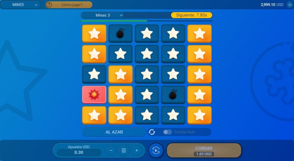 Rejilla del juego de las minas Rejilla del juego de las minas